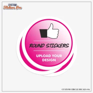 Custom Circle Decals With Logo