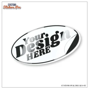 Custom Oval Decals With Logo