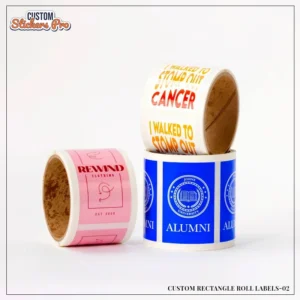 Custom Printed Rectangle Roll Labels