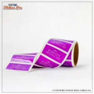 Custom Rectangle Roll Labels Wholesale