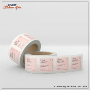 Custom Square Roll Labels