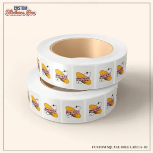 Custom Square Roll Labels wholesale