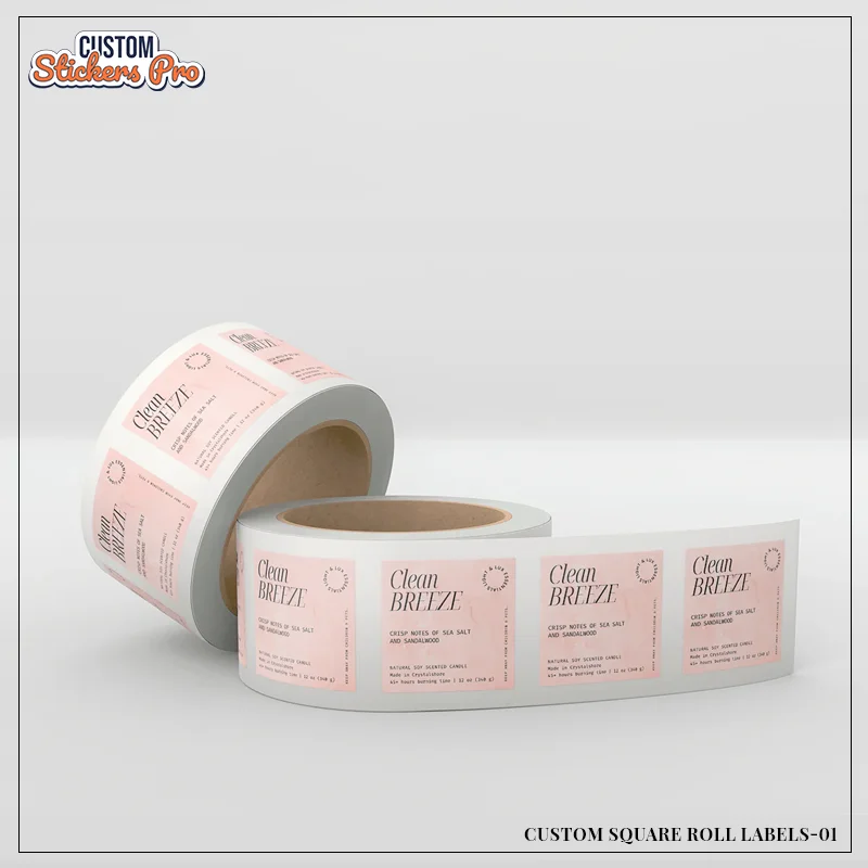 Custom Square Roll Labels