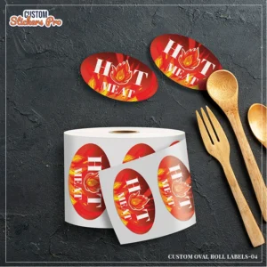 Customized Oval Roll Labels