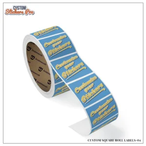 Customized Square Roll Labels