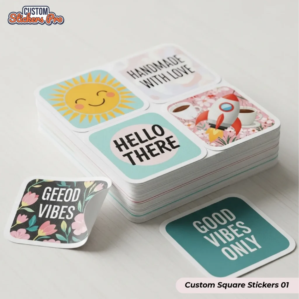 Custom Square Stickers printing(1)