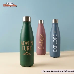 Custom Water Bottle Sticker with logo (3)