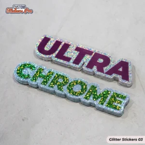 Glitter Stickers with logo(3)