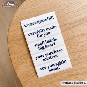 Rectangle Stickers with logo (3)
