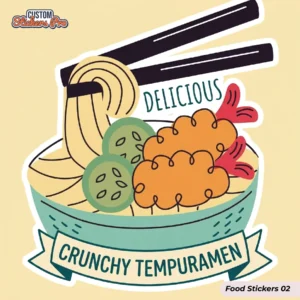 printed Food Stickers (2)