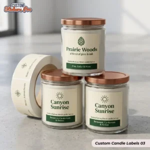 Custom Candle Labels with logo
