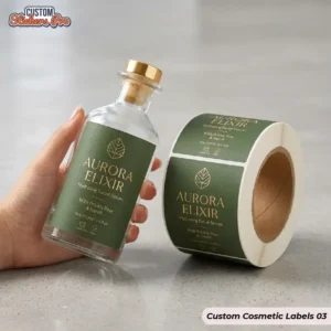 Custom Cosmetic Labels with logo