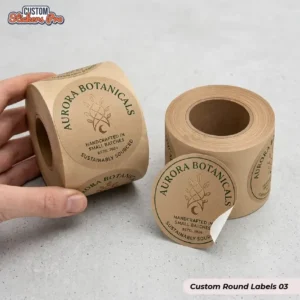 Custom Round Labels with logo