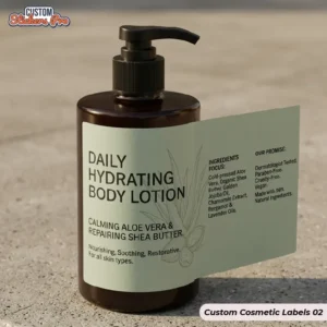 Custom printed Cosmetic Labels
