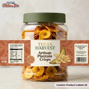 Custom printed Product Labels