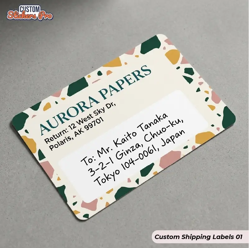 Custom printed Shipping Labels