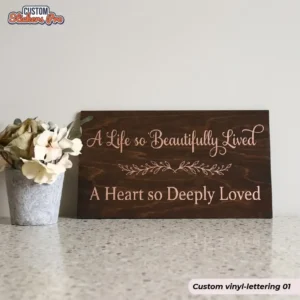 Custom vinyl-lettering