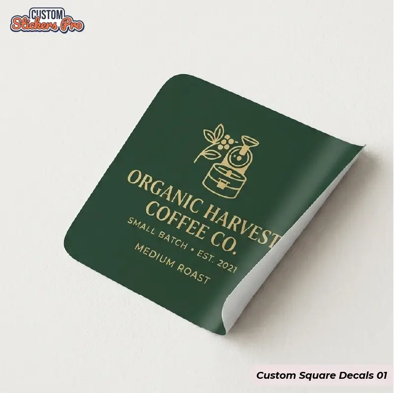 custom printed Square Decals