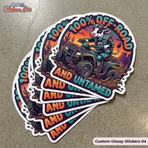 Custom Glossy Stickers no minimum