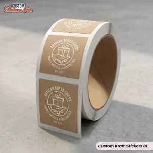 Custom Kraft Stickers