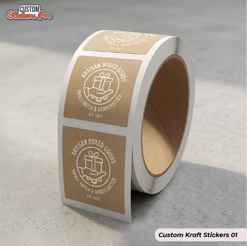 Custom Kraft Stickers Canada