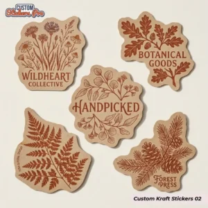Custom Kraft Stickers Wholesale