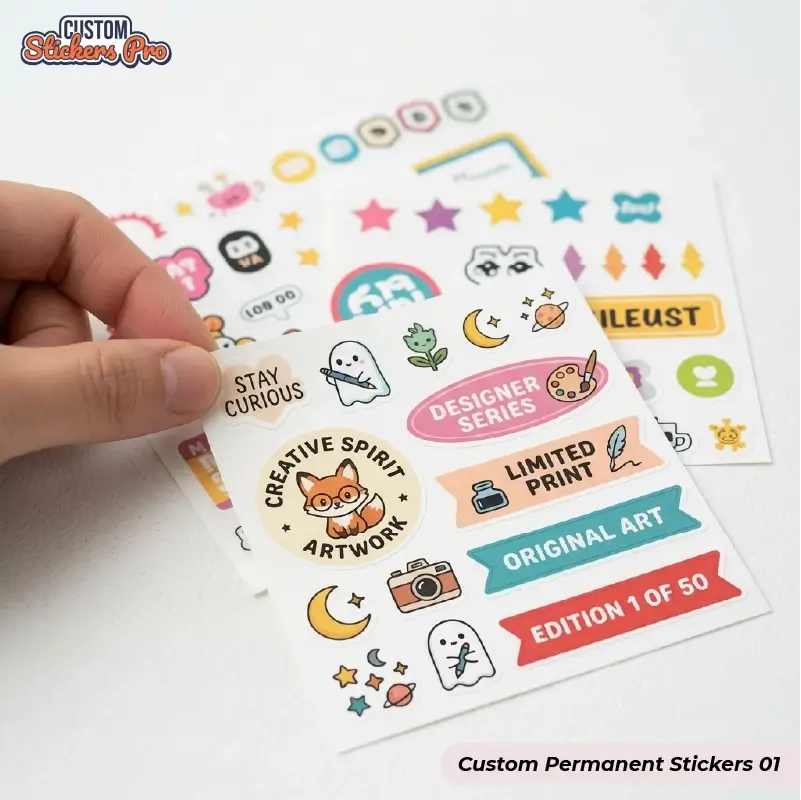 Custom Permanent Stickers Canada