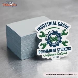 Custom Permanent Stickers with logo