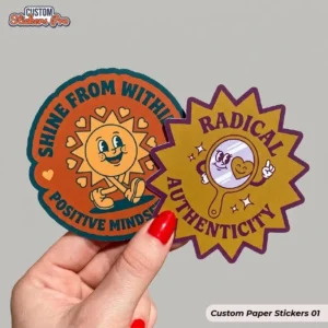 Custom paper stickers