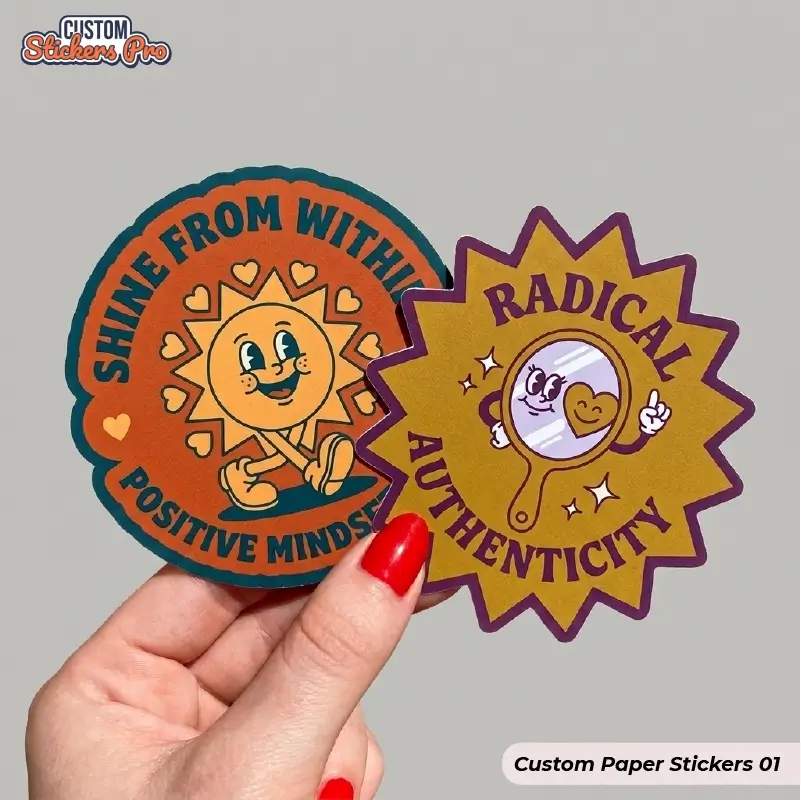 Custom paper stickers