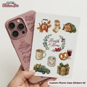 Custom phone case stickers with logo