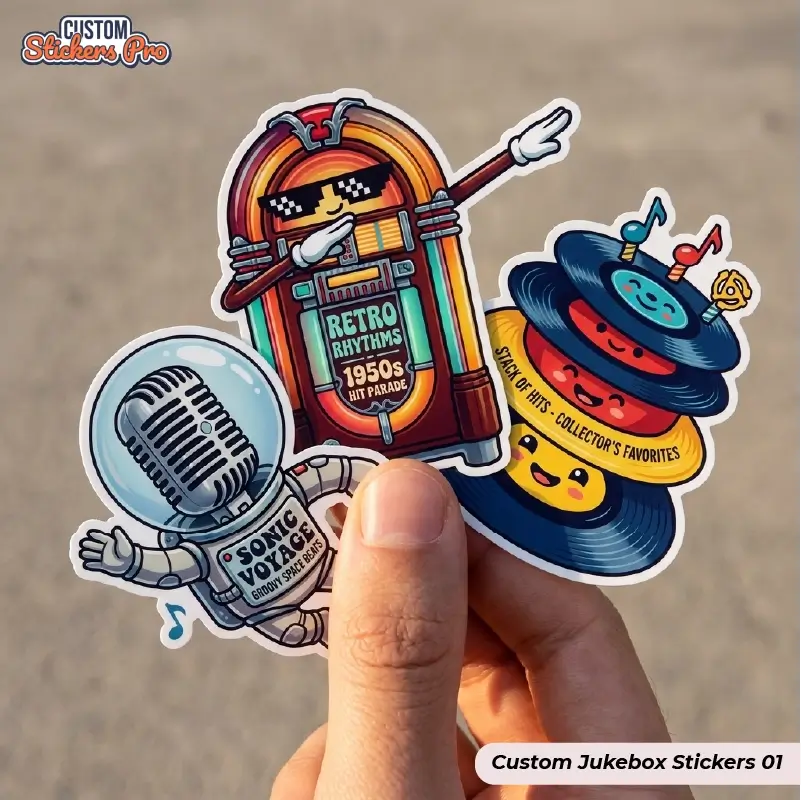 custom Jukebox stickers with logo