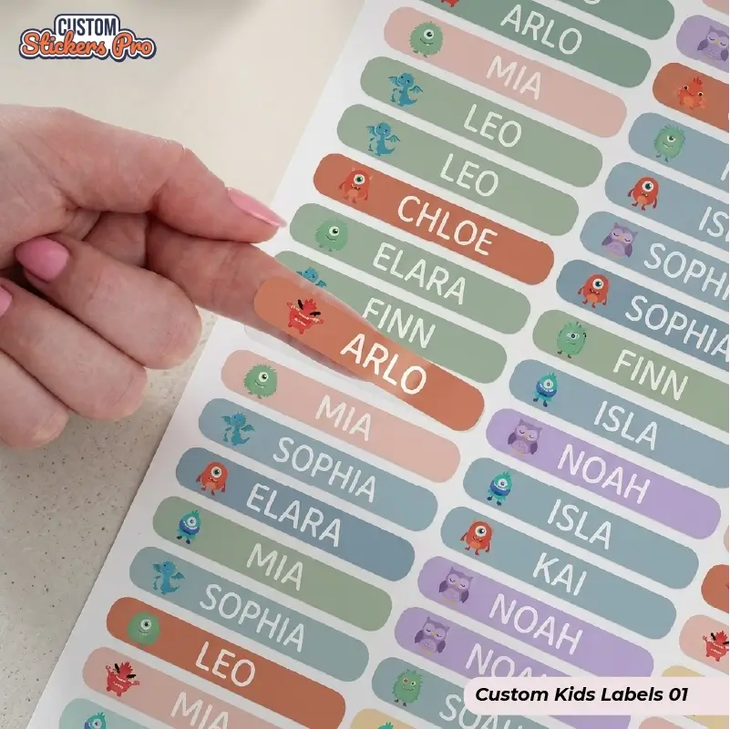 custom kids labels canada