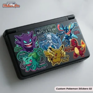 custom pokemon stickers with logo