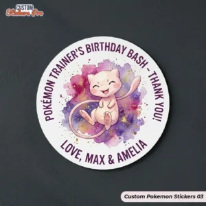 custom printed pokemon stickers