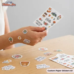 paper stickers with logo