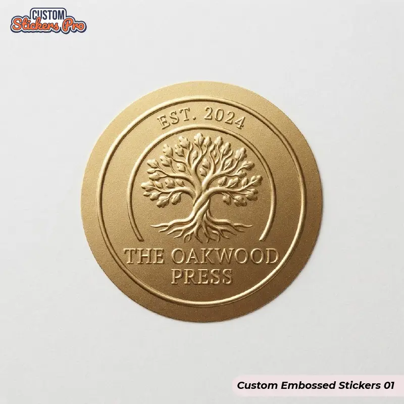 Custom Embossed Stickers Canada