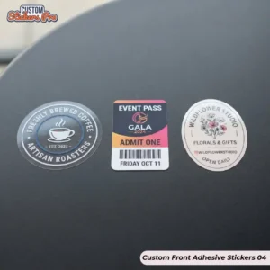 Custom Front Adhesive Stickers With logo