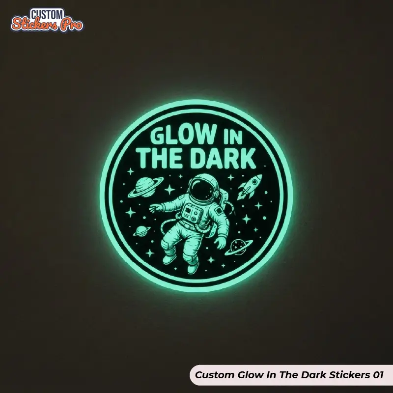 Custom Glow In The Dark Stickers