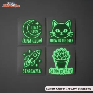Custom Glow In The Dark Stickers