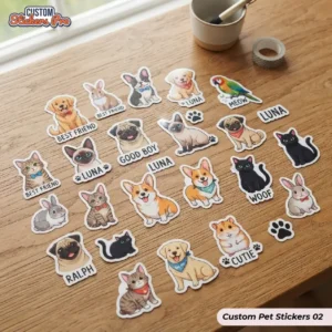 Custom Pet Stickers Wholesale
