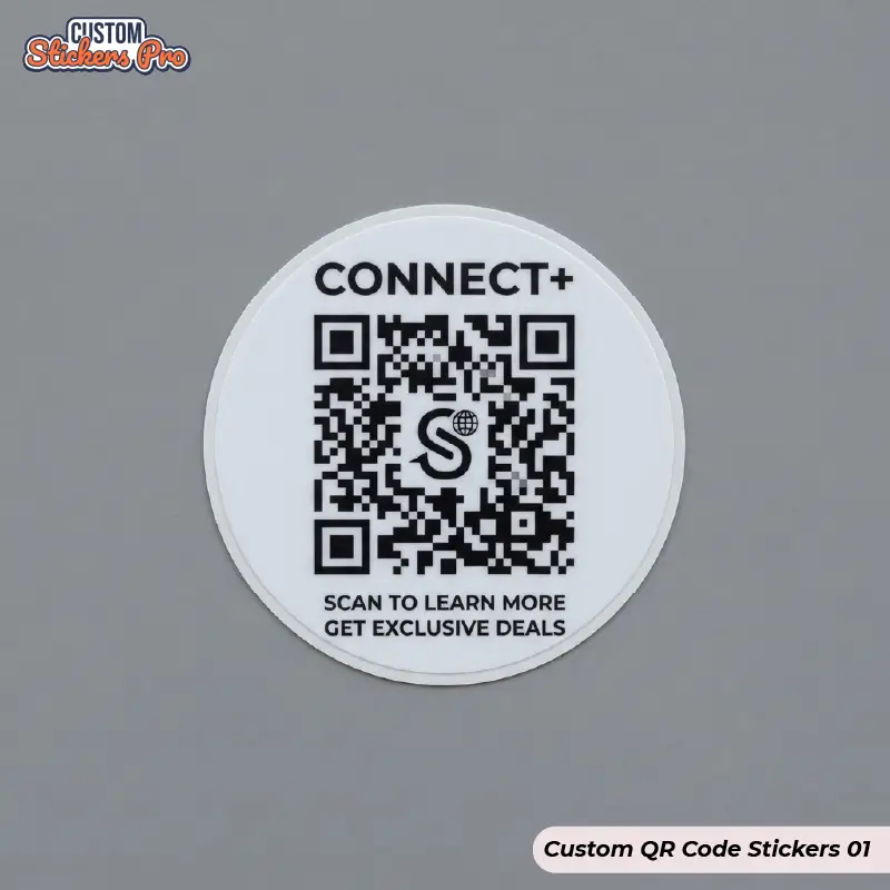 Custom QR Code Stickers Canada