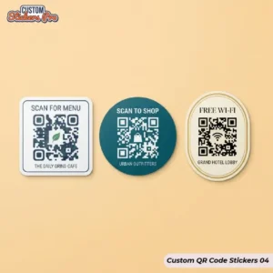 Custom QR Code Stickers Wholesale