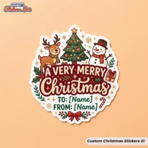 Custom Christmas Stickers