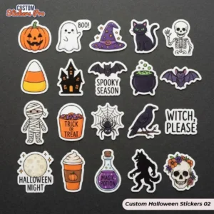custom printed Halloween stickers